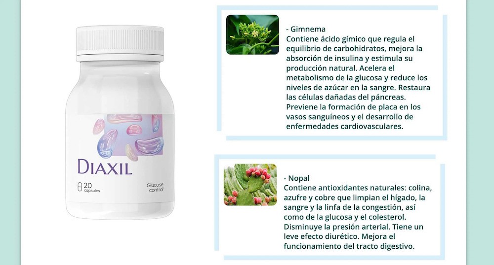 diaxil ingredientes